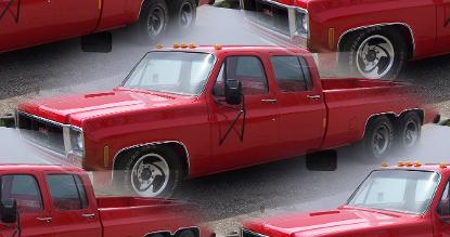 73 GMC pickup Tandem; Custom truck